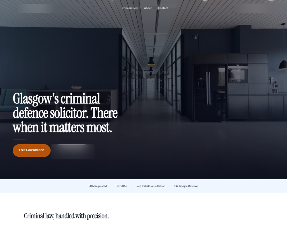 After: the same firm rebuilt by CleanSite Studio